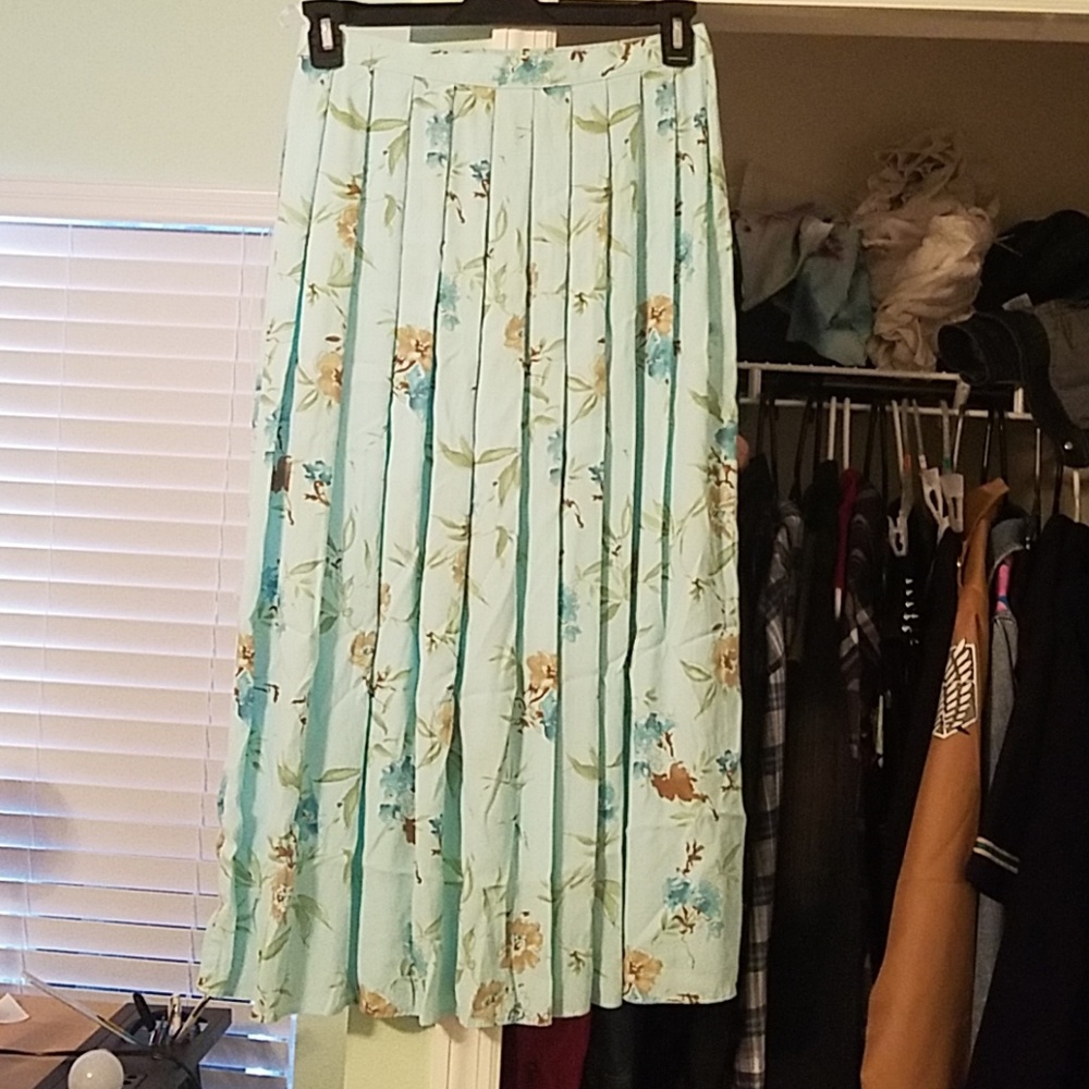 Elegant flora long skirt